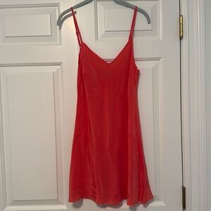 Coral Lightweight Mini Dress